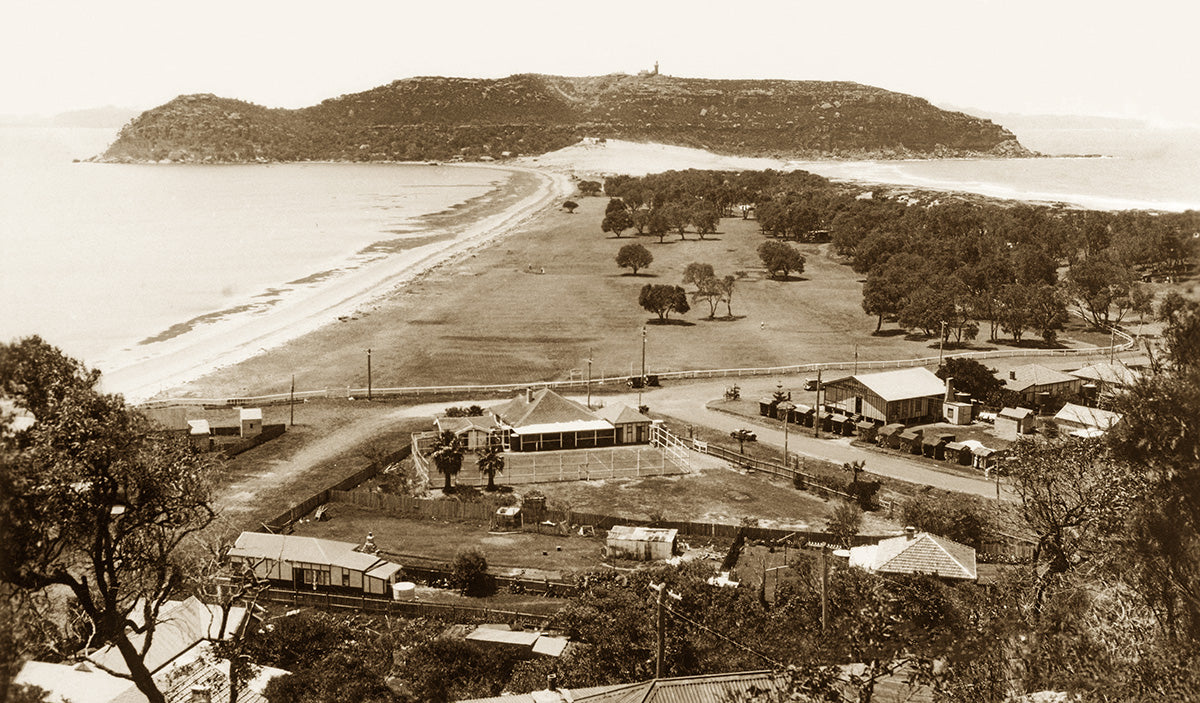 Golf Links And Barrenjoey Lighthouse, Palm Beach NSW Australia c.1920