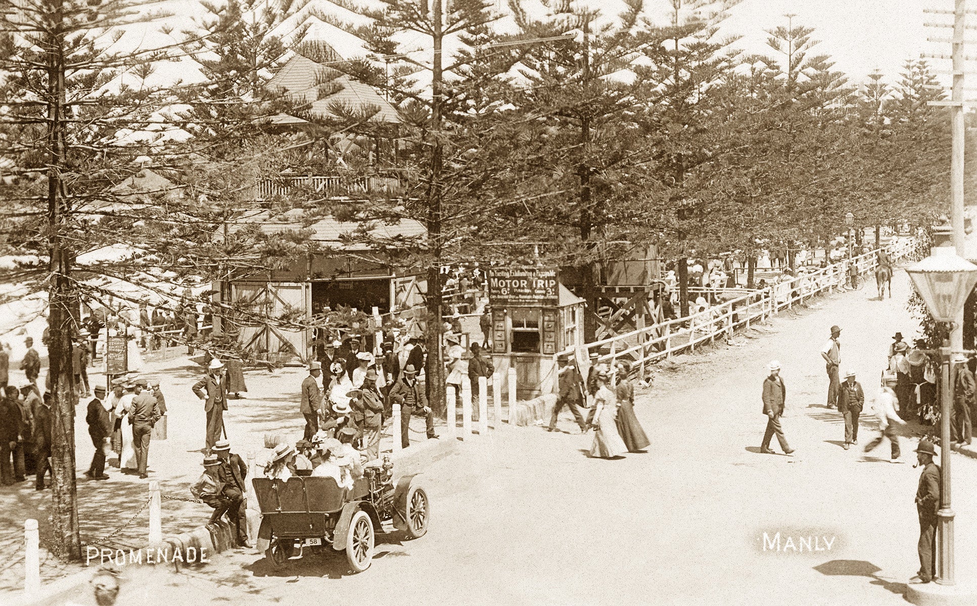 Corner Of The Corso And South Steyne, Manly NSW Australia 1909