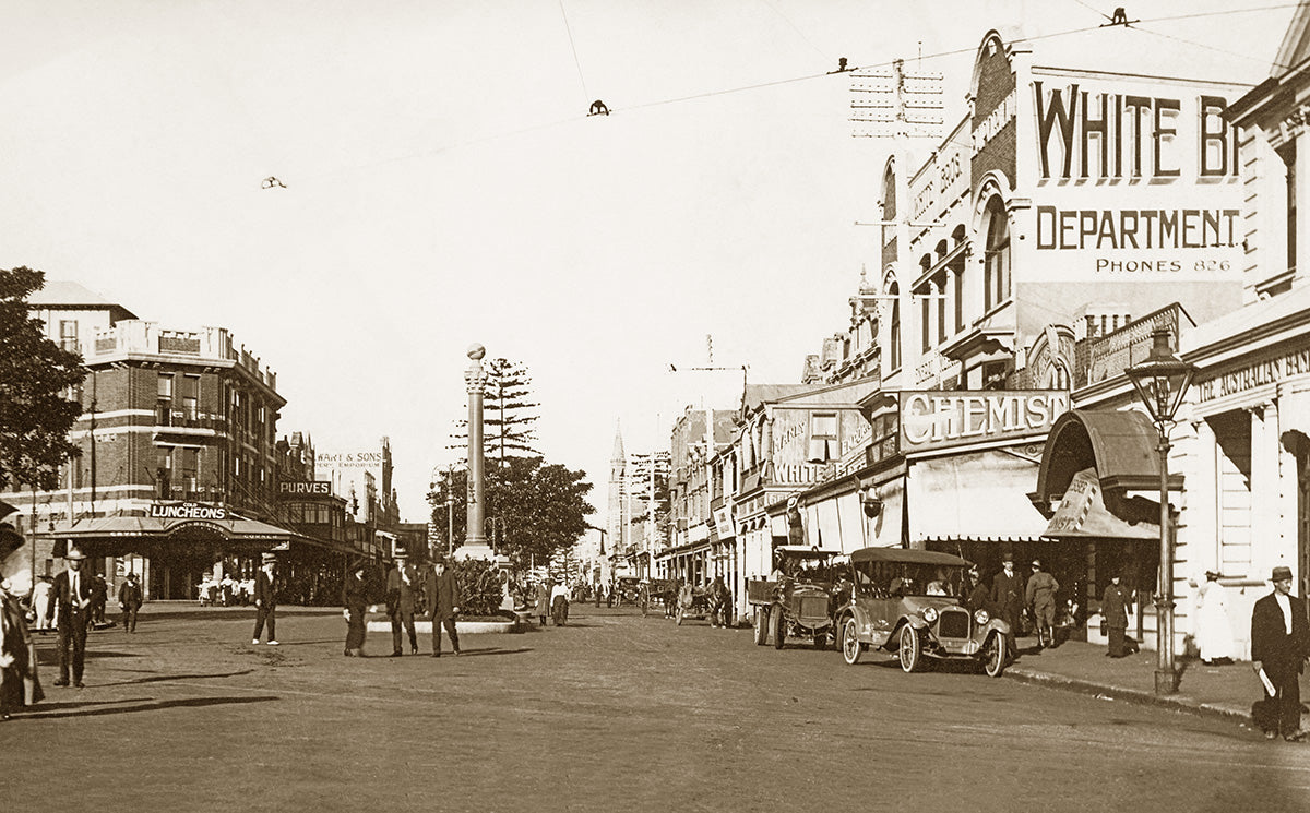 The Corso, Manly NSW Australia c.1927