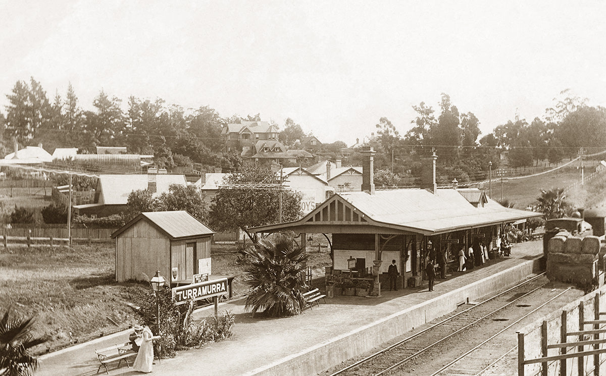 Railway Station, Turramurra NSW Australia c.1907