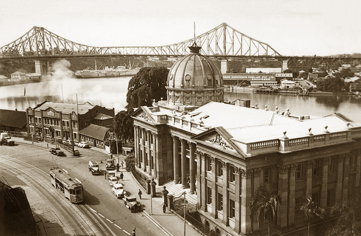 Customs House - Circular Quay, Brisbane QLD Australia 1940s